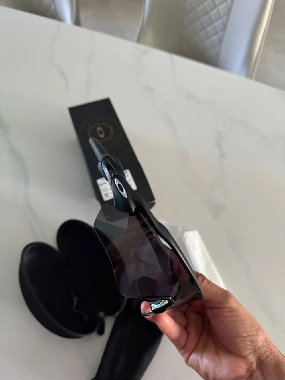 Radar® EV Path® Oakley Black Sunglasses with Gray Mirrored Lens